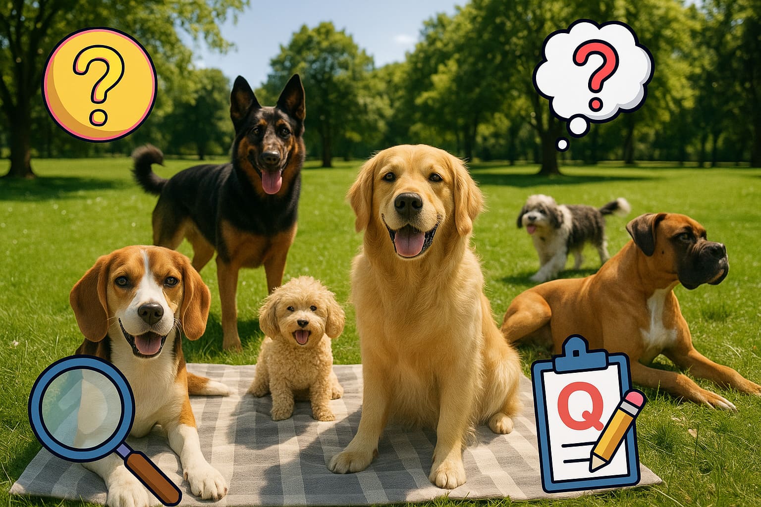 Hunde-Quiz mit 20 Fragen