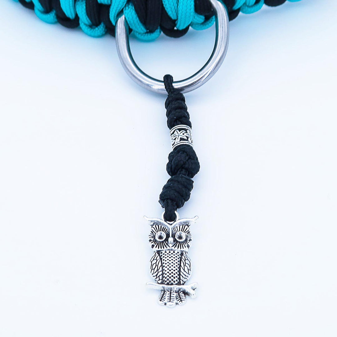 Paracord Hundhalsband "Auron" mit Gravur von Name und Telefon auf der Schnalle, drei verschiedene Größen