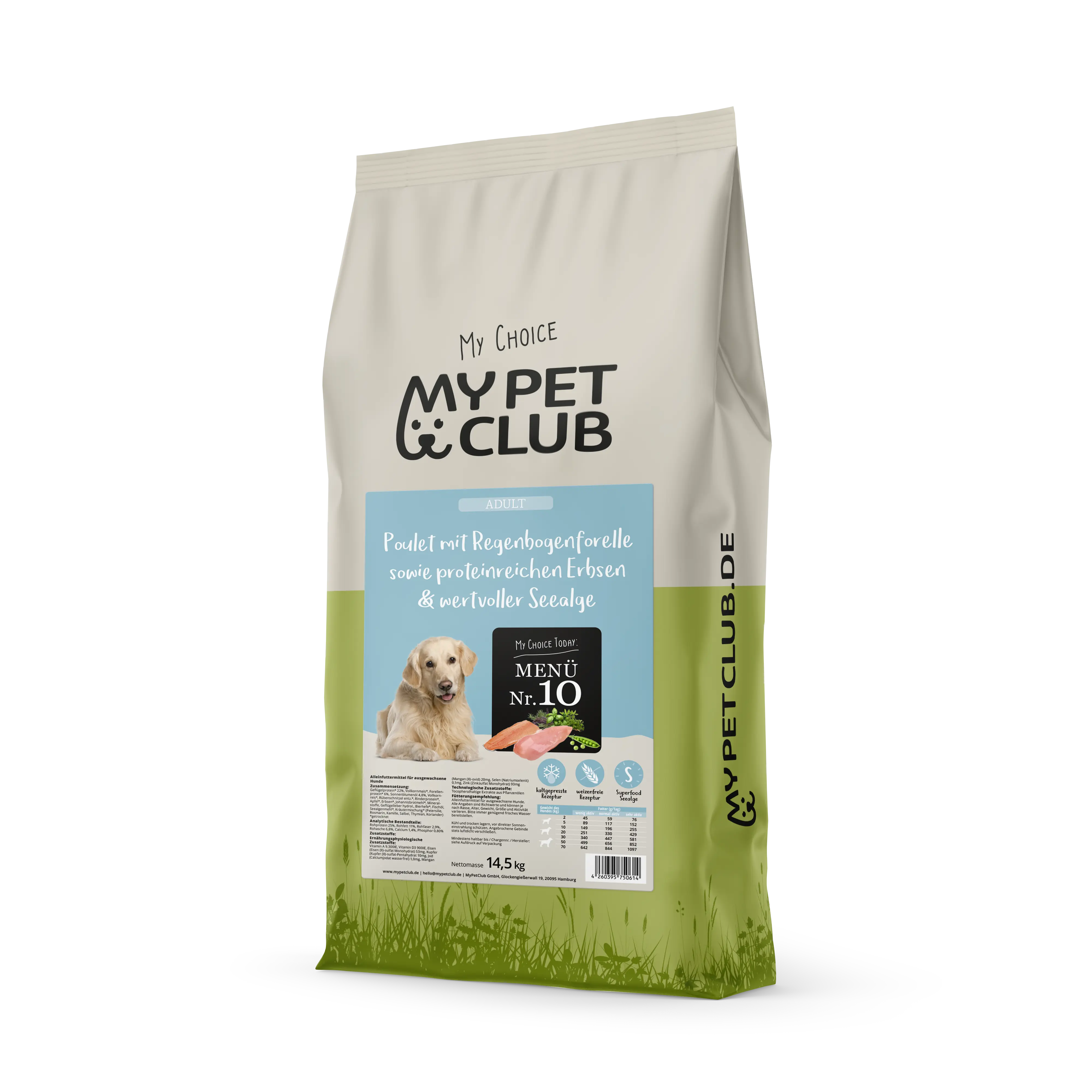 MyPetClub kaltgepresst Geflügel & Reis