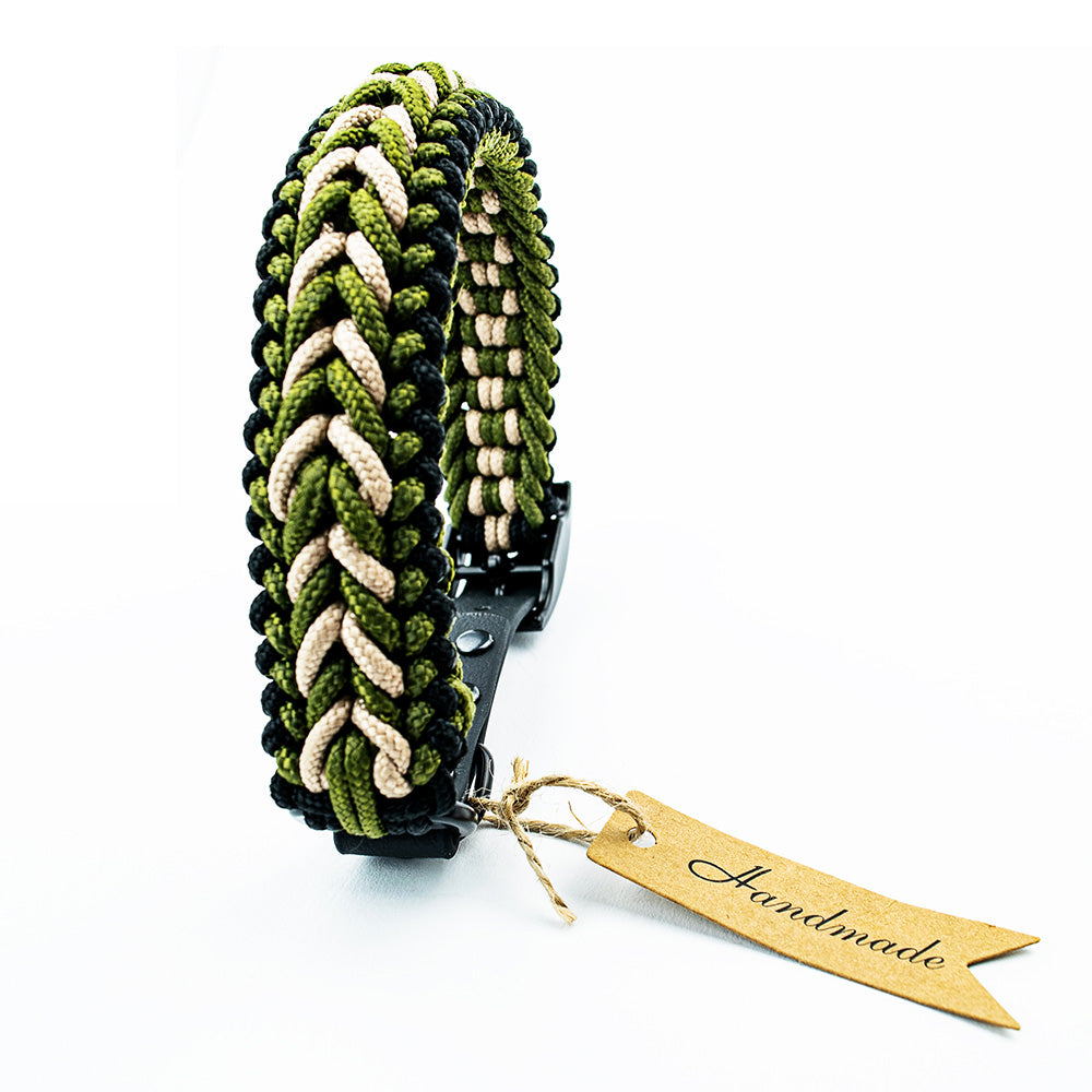 Halsband Tierluxe Wächter Handgemacht Paracord Biothane