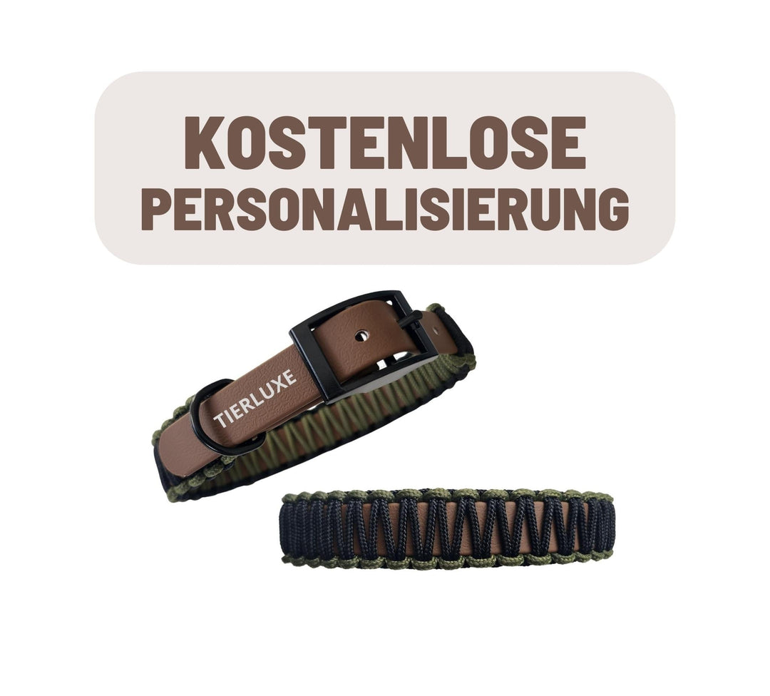 Hundehalsband Tierluxe Ewigkeit Paracord Handgemacht Biothane