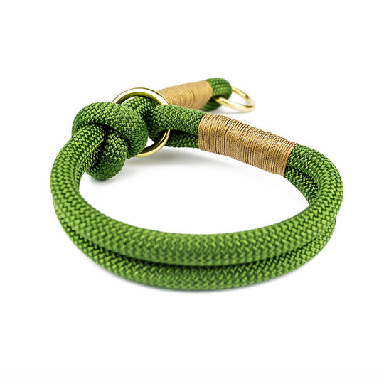 Hundehalsband Tierluxe Zugstopp Tau Seil Grün