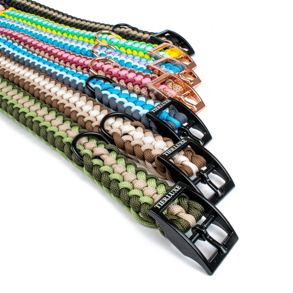 Hundehalsband Tierluxe Foxy Handgemacht Paracord Biothane