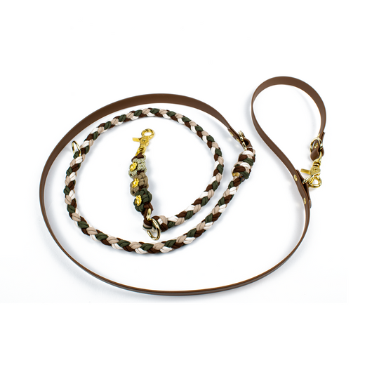 Hundeleine Tierluxe Blumen Biothane Paracord