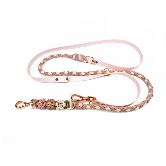 Hundeleine Tierluxe Blumen Biothane Paracord