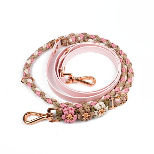 Hundeleine Tierluxe Blumen Biothane Paracord