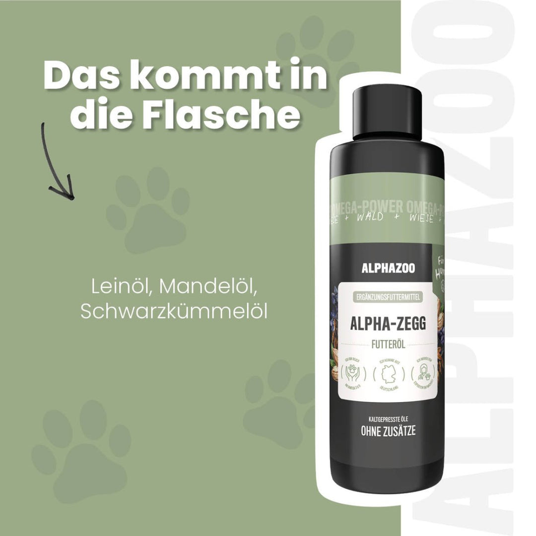 Alpha-Zegg Futteröl für Hunde