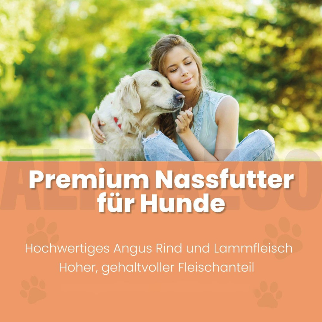 Angus Rind + Lamm Nassfutter für Adult Hunde