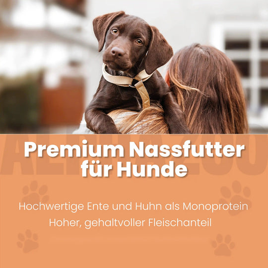 Ente + Huhn Nassfutter für Welpen