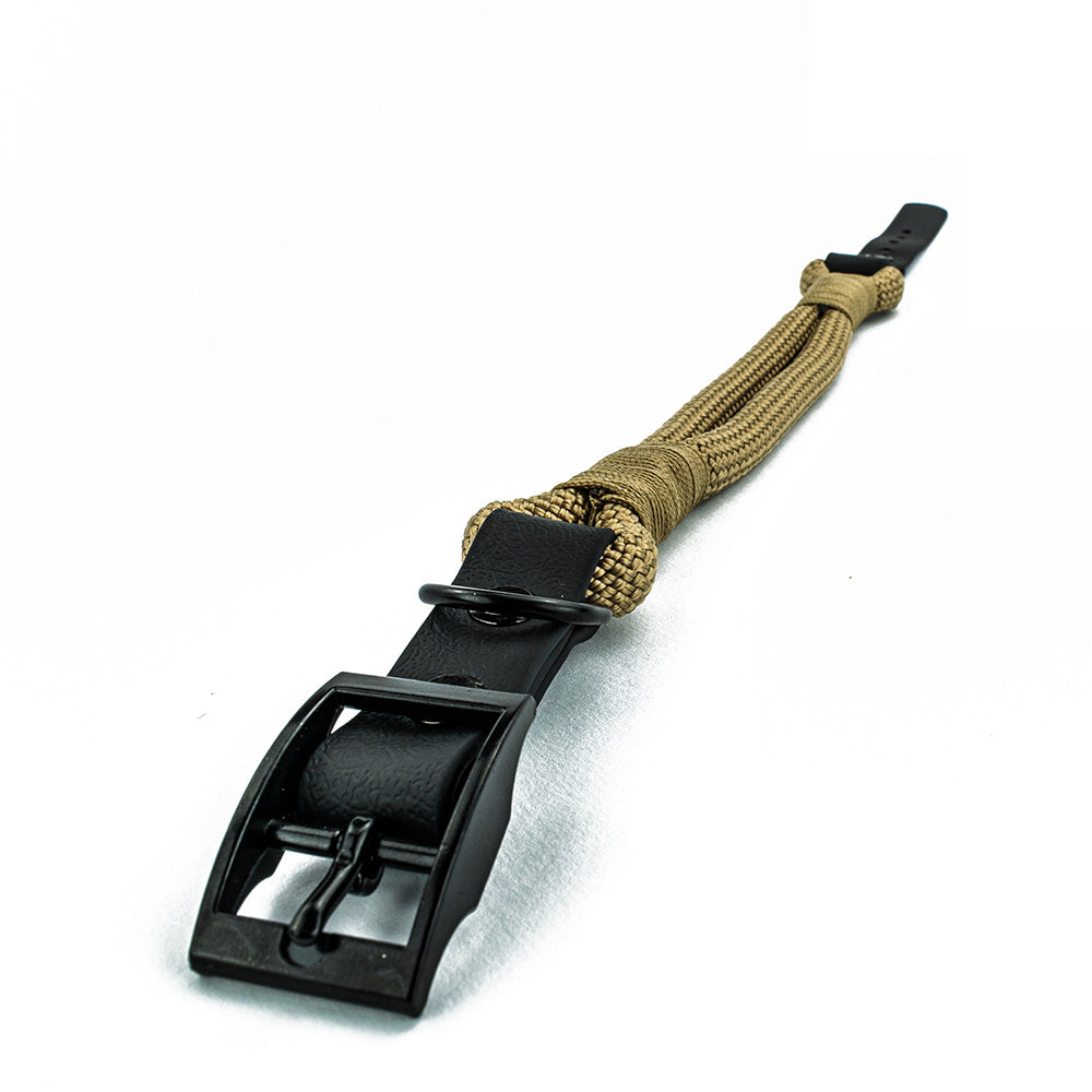 Hundehalsband Tierluxe Tau Seil Schwarz und Mocca