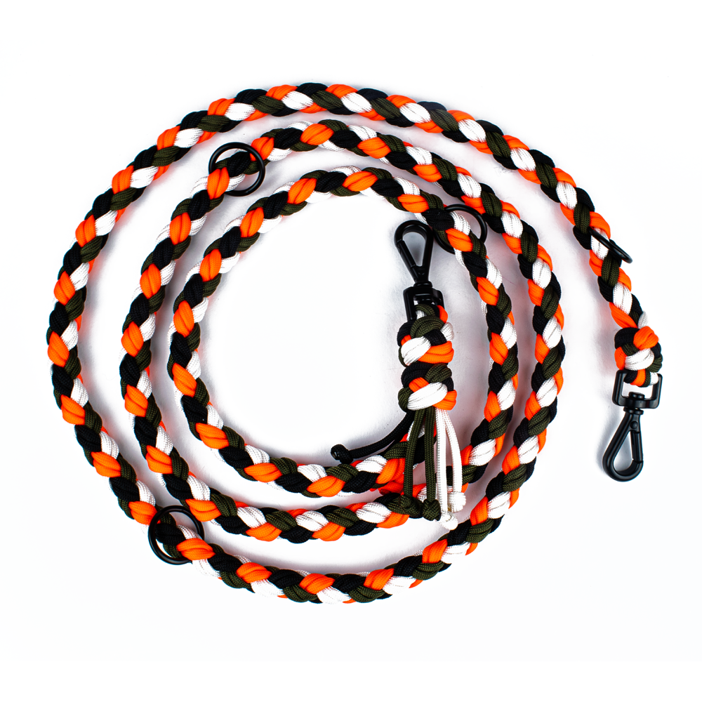 Hundeleine Tierluxe Mountain Neon Handgemacht Paracord Biothane