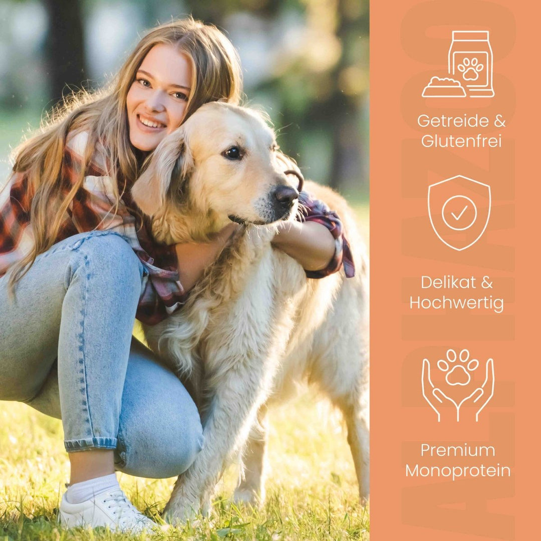 Lachs + Truthahn Nassfutter für Adult Hunde 400g/Dose