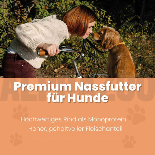 Monoprotein Rind Nassfutter für Hunde
