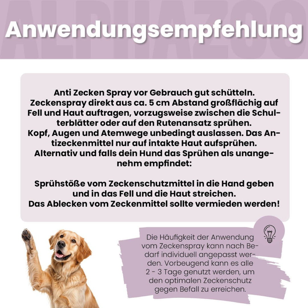 ZeckAttack Zeckenspray für Hunde