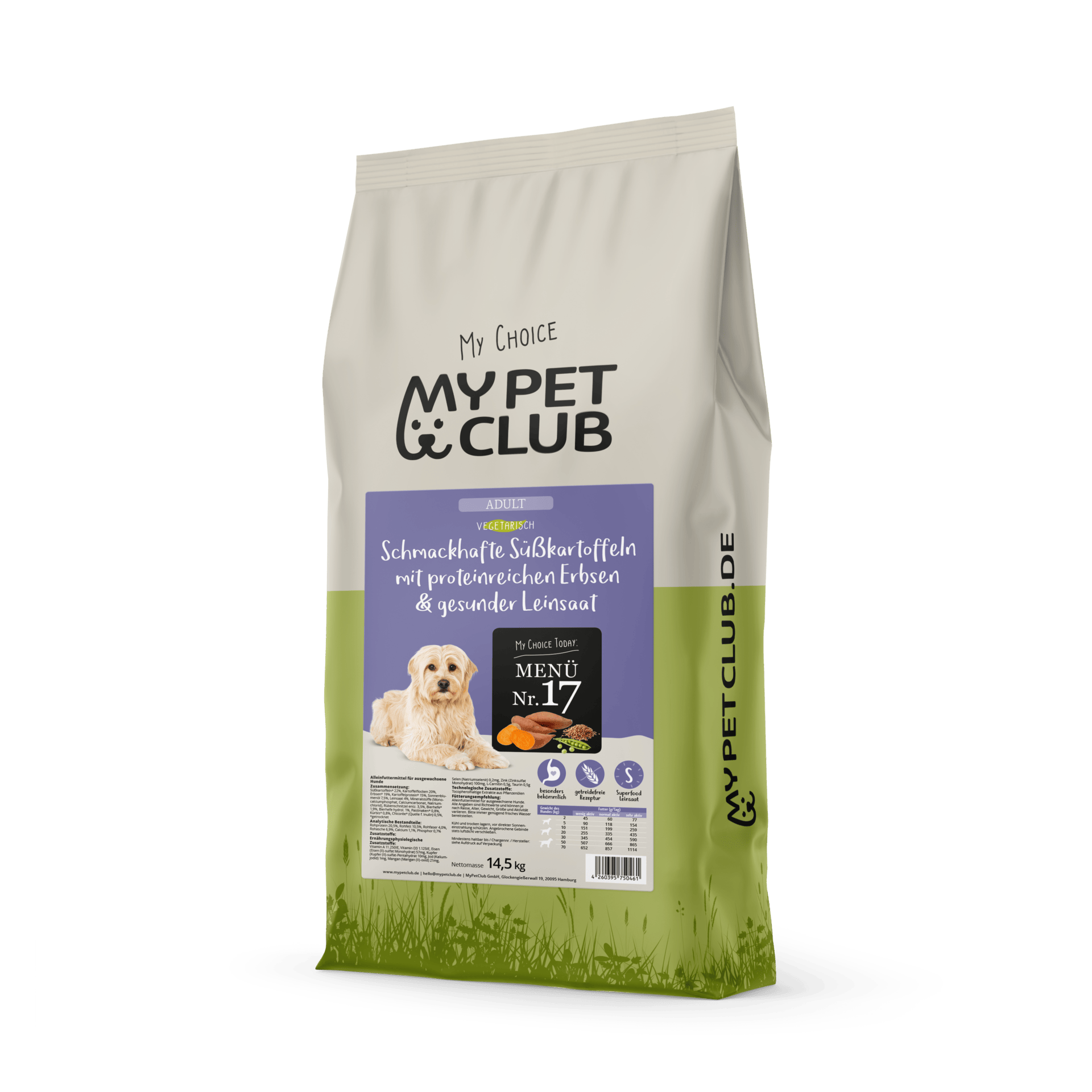 Vegan / Vegetarisches Hundefutter mit Süßkartoffel